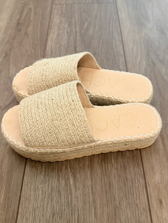 Beach By Matisse Shoes - Beach by Matisse Espadrille Slide Sandals Natural Jute Size 7